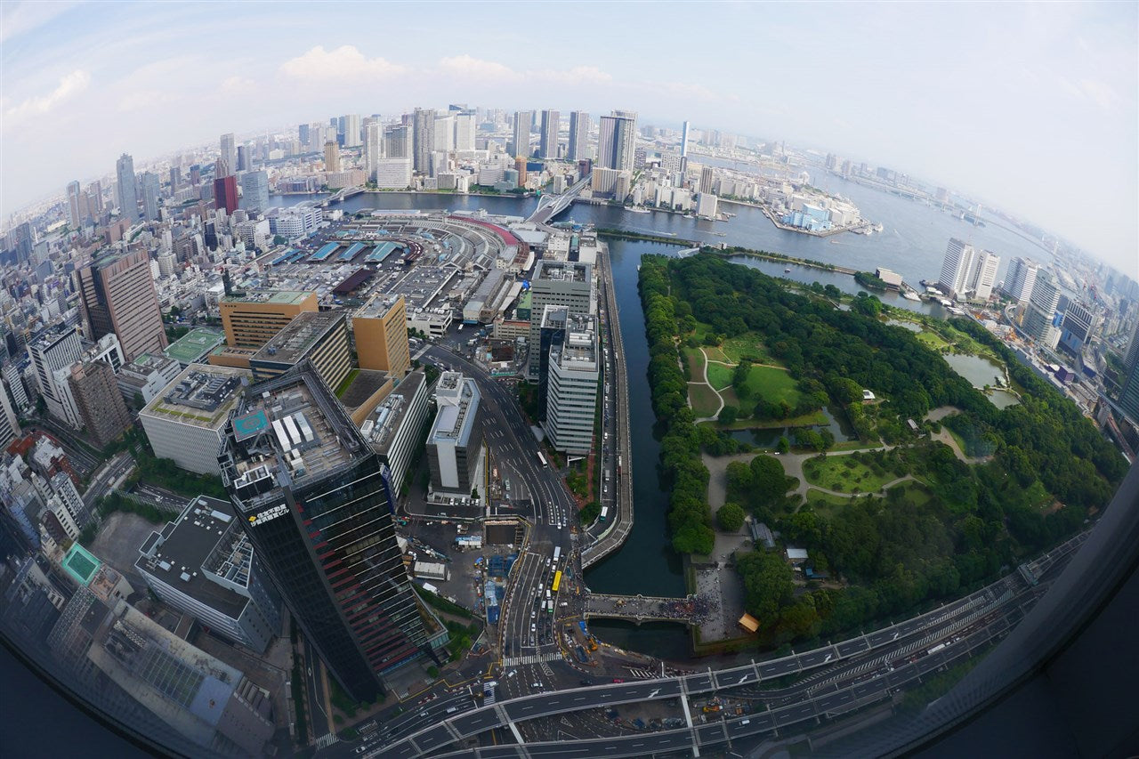 築地有終、神輿渡御遠望
